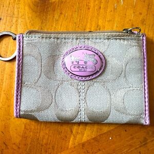 Coach Tan Card Holder